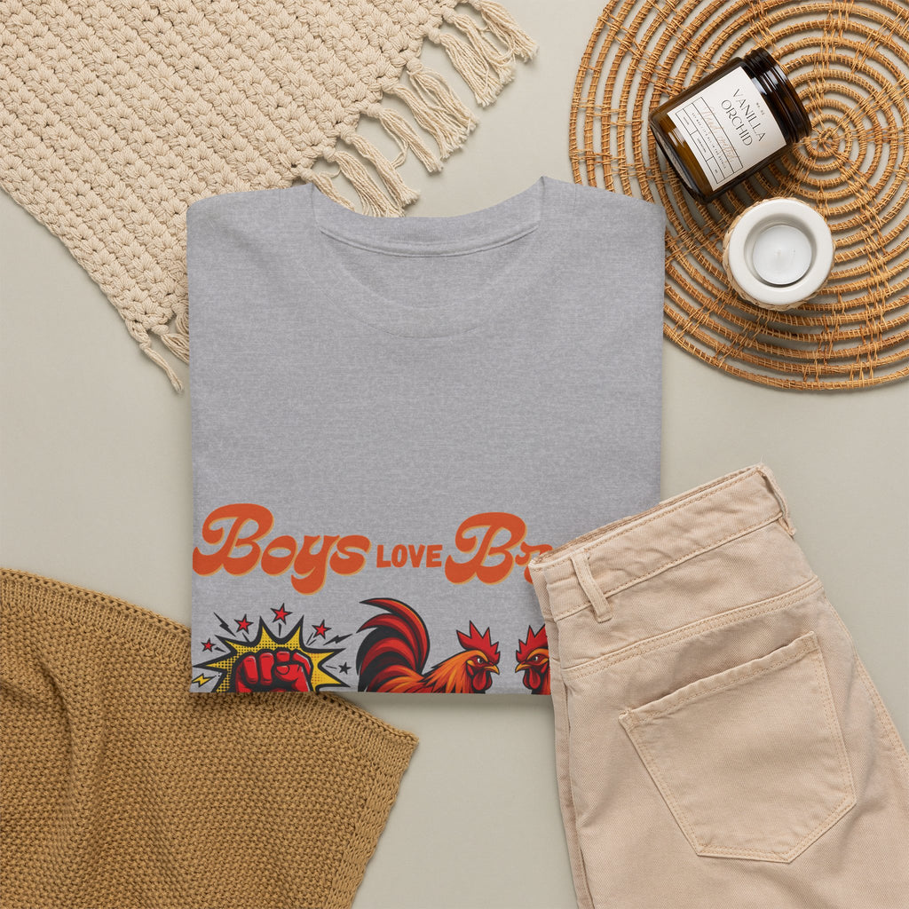 Boys Love Brawl Rooster T-Shirt