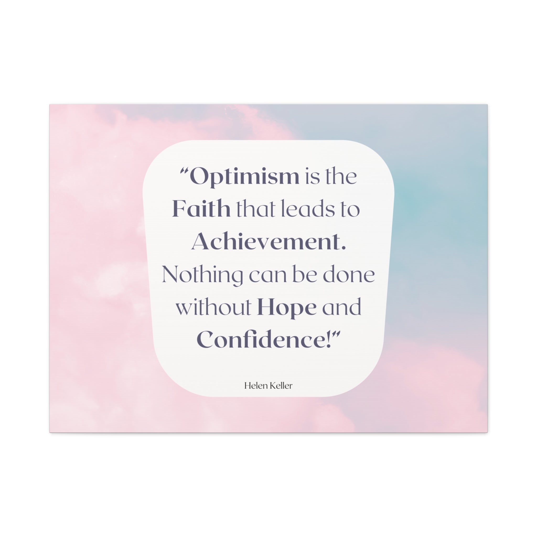 Back to School Motivation Matte Canvas Home, Classroom, Stretched, 1.25"