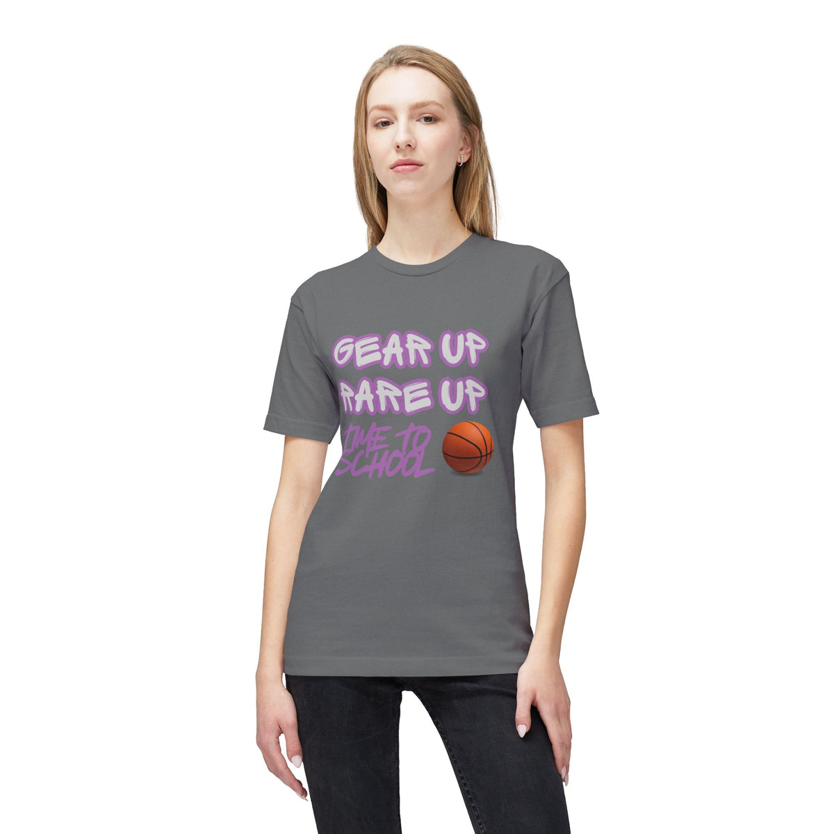 Gear Up, Rare Up | Time to School Basketball T-Shirt