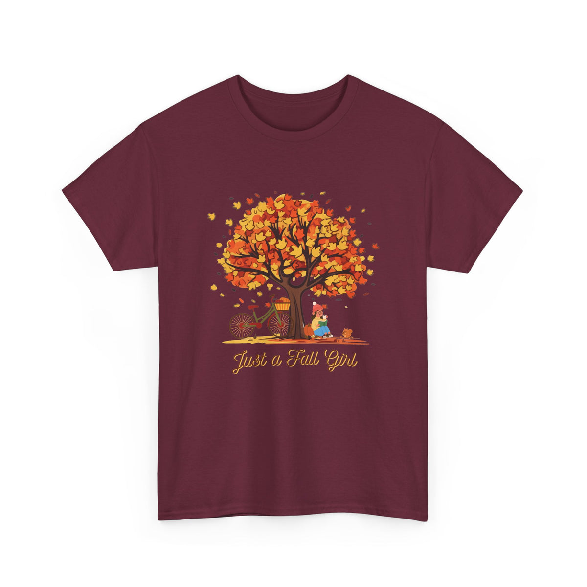 Just a Fall Girl Autumn Graphic T-Shirt