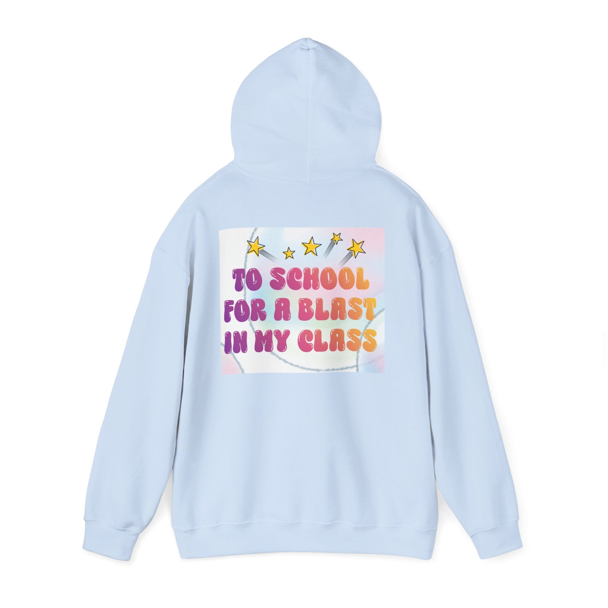 Back to School Hoodie — "I'm Back" Colorful Sweatshirt