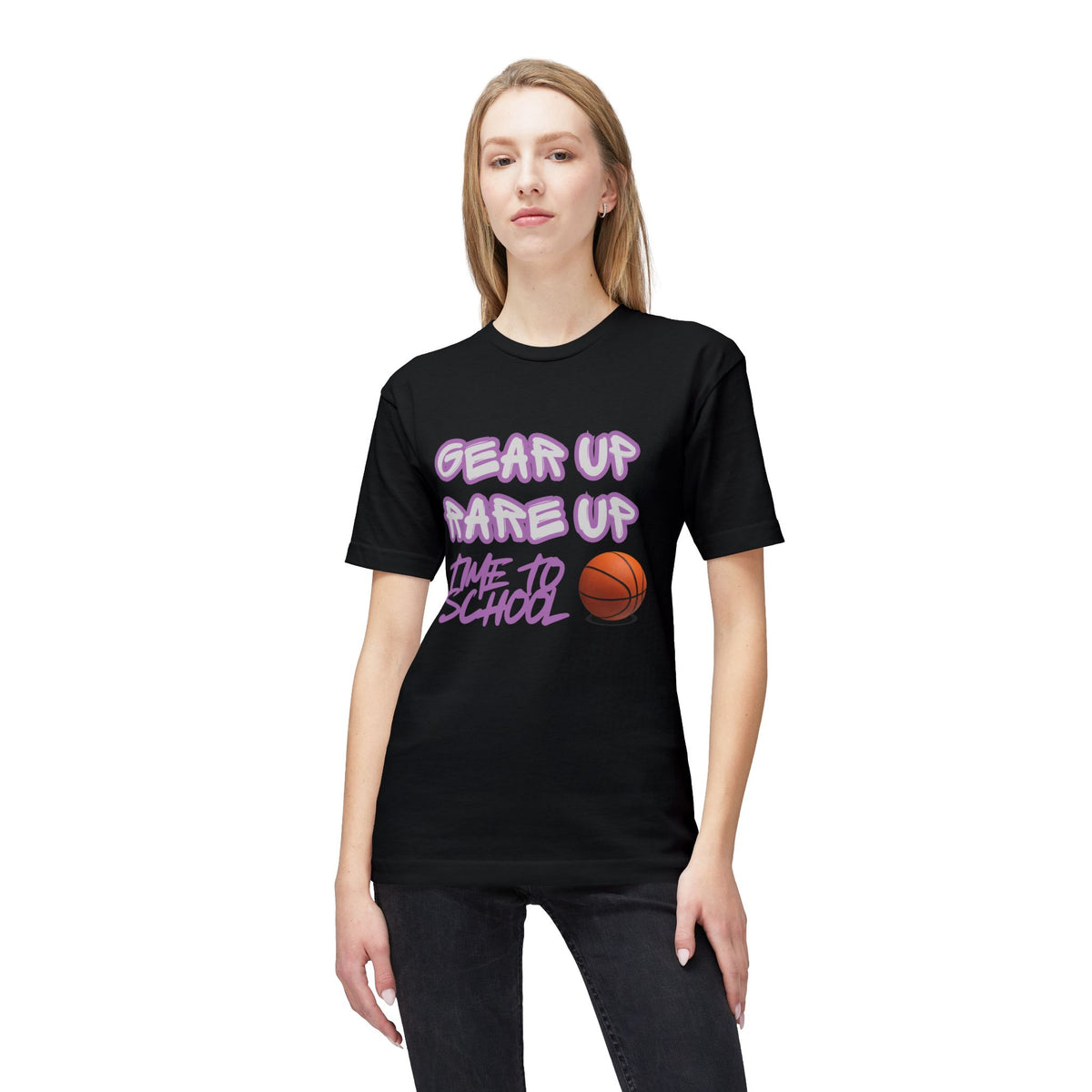 Gear Up, Rare Up | Time to School Basketball T-Shirt