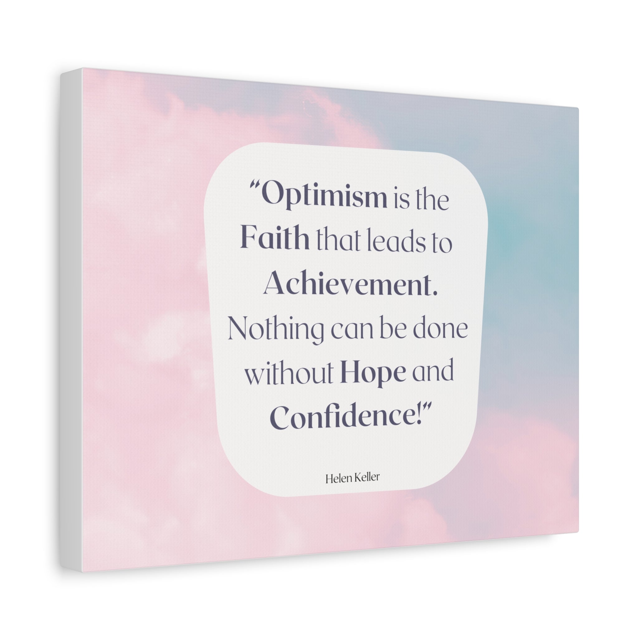 Back to School Motivation Matte Canvas Home, Classroom, Stretched, 1.25"