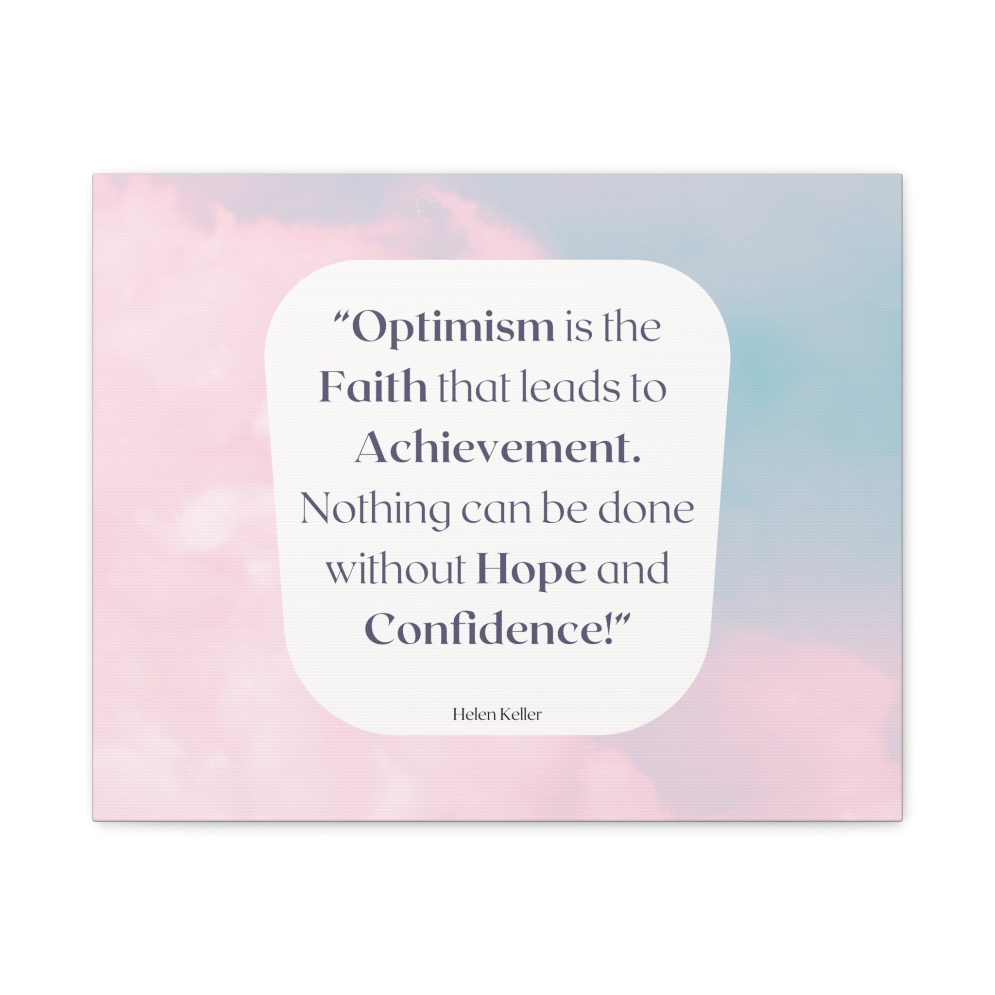 Back to School Motivation Matte Canvas Home, Classroom, Stretched, 1.25"