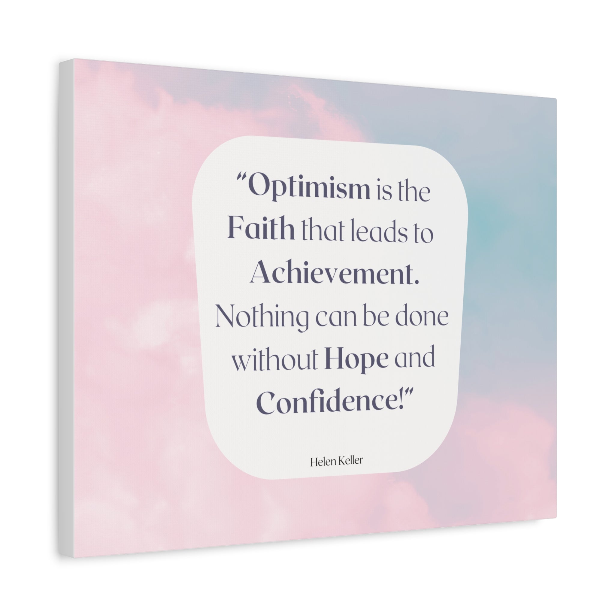 Back to School Motivation Matte Canvas Home, Classroom, Stretched, 1.25"