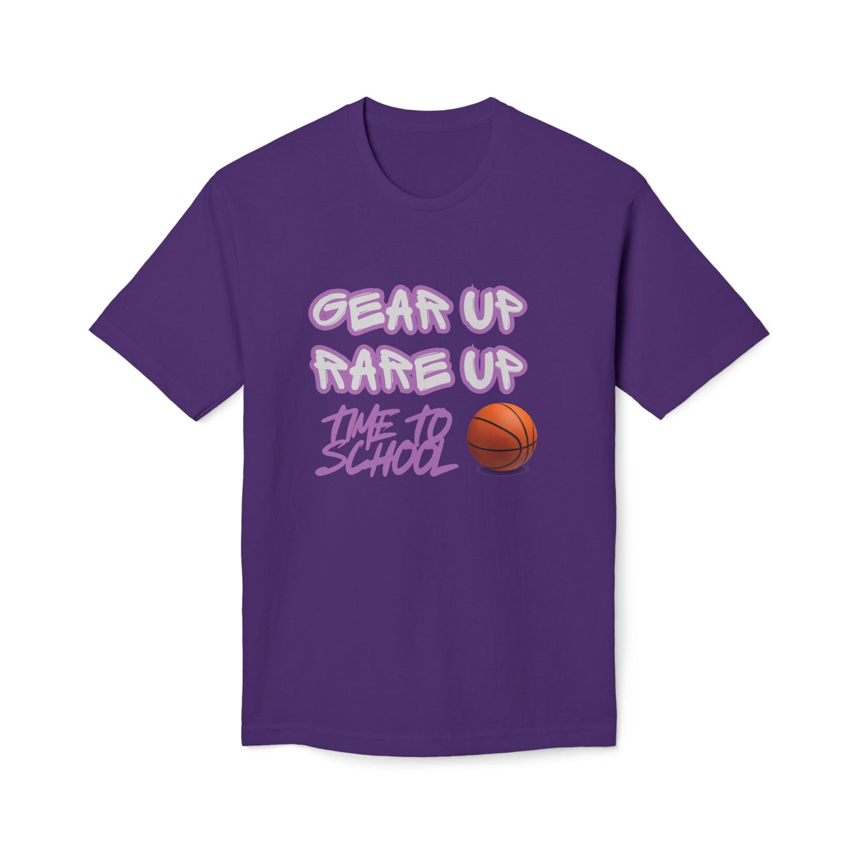 Gear Up, Rare Up | Time to School Basketball T-Shirt