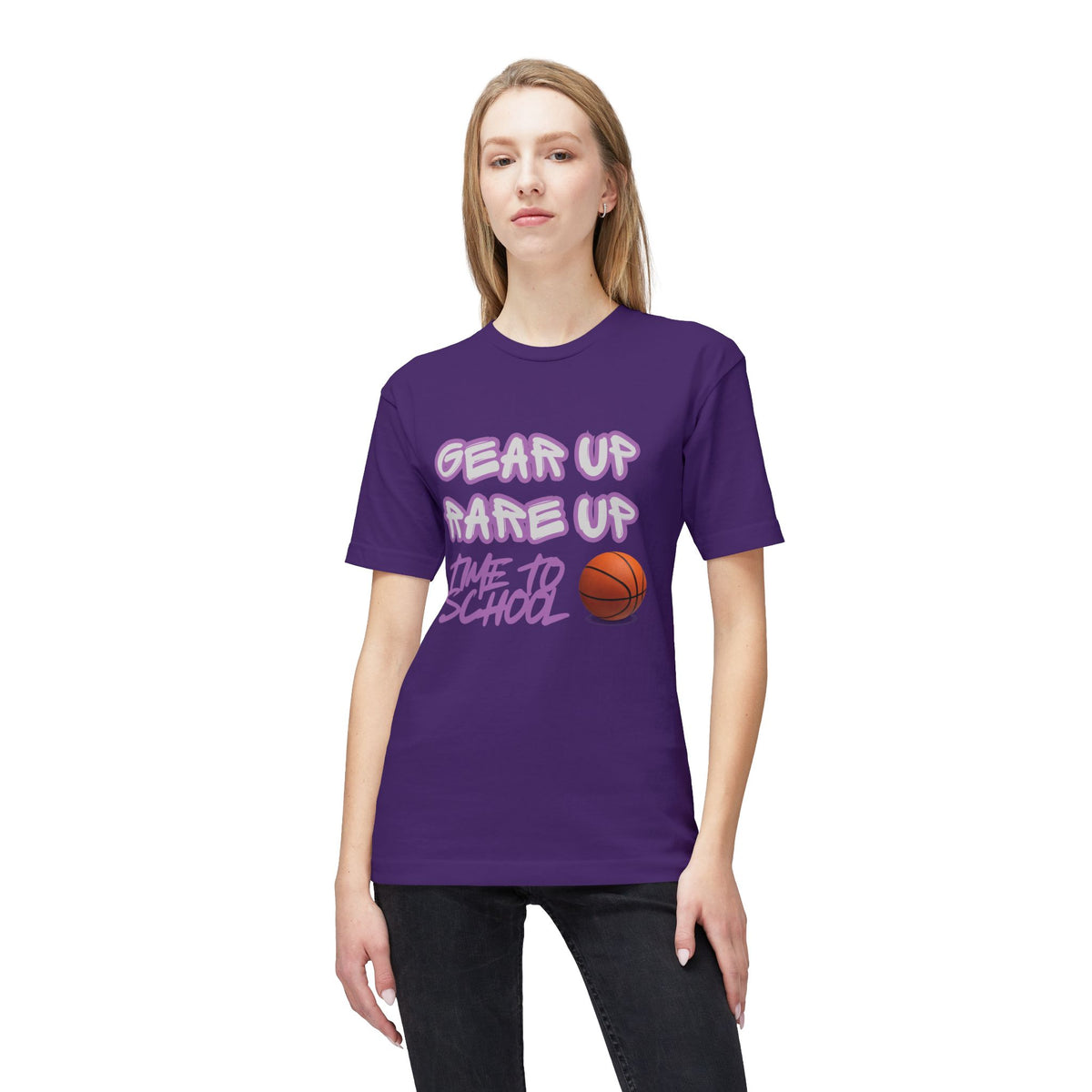 Gear Up, Rare Up | Time to School Basketball T-Shirt