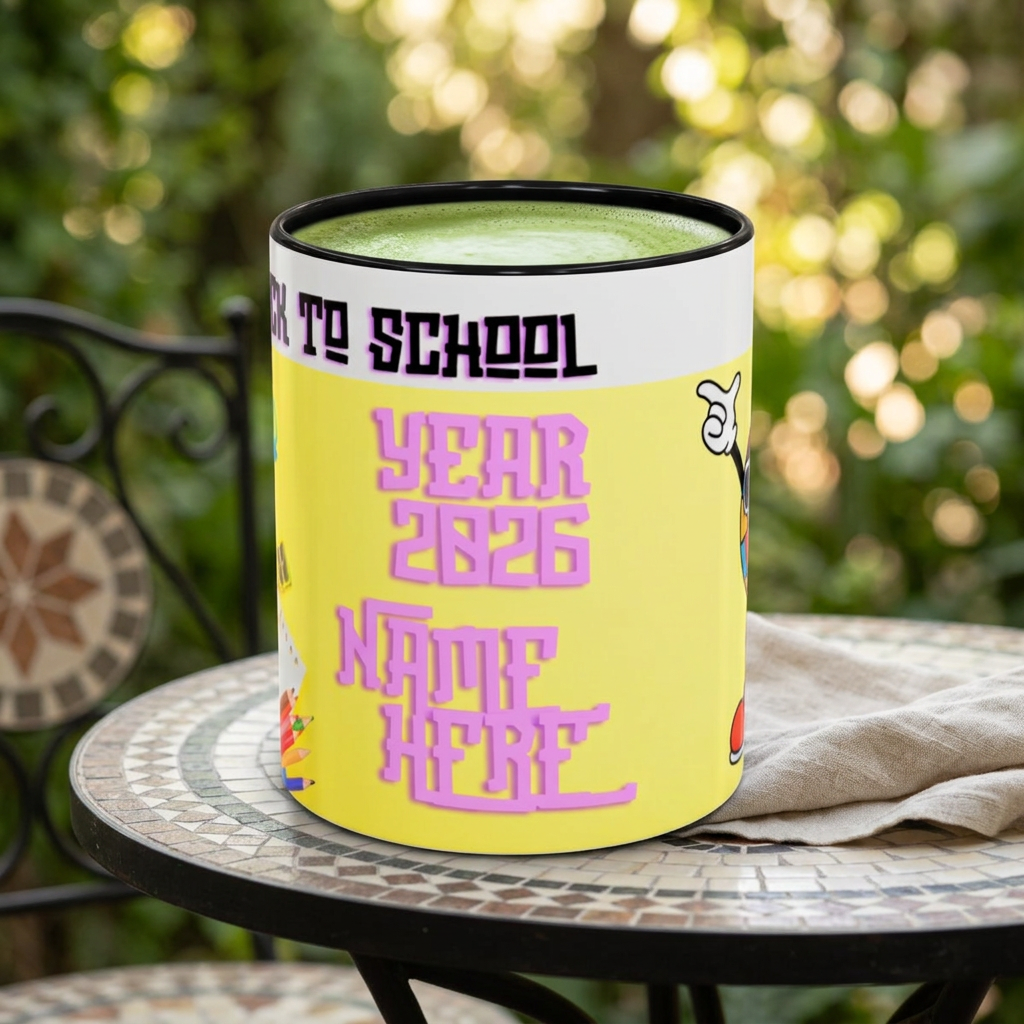 Back to School Disco Coffee Mug — Year 2027 Personalized Accent Mug