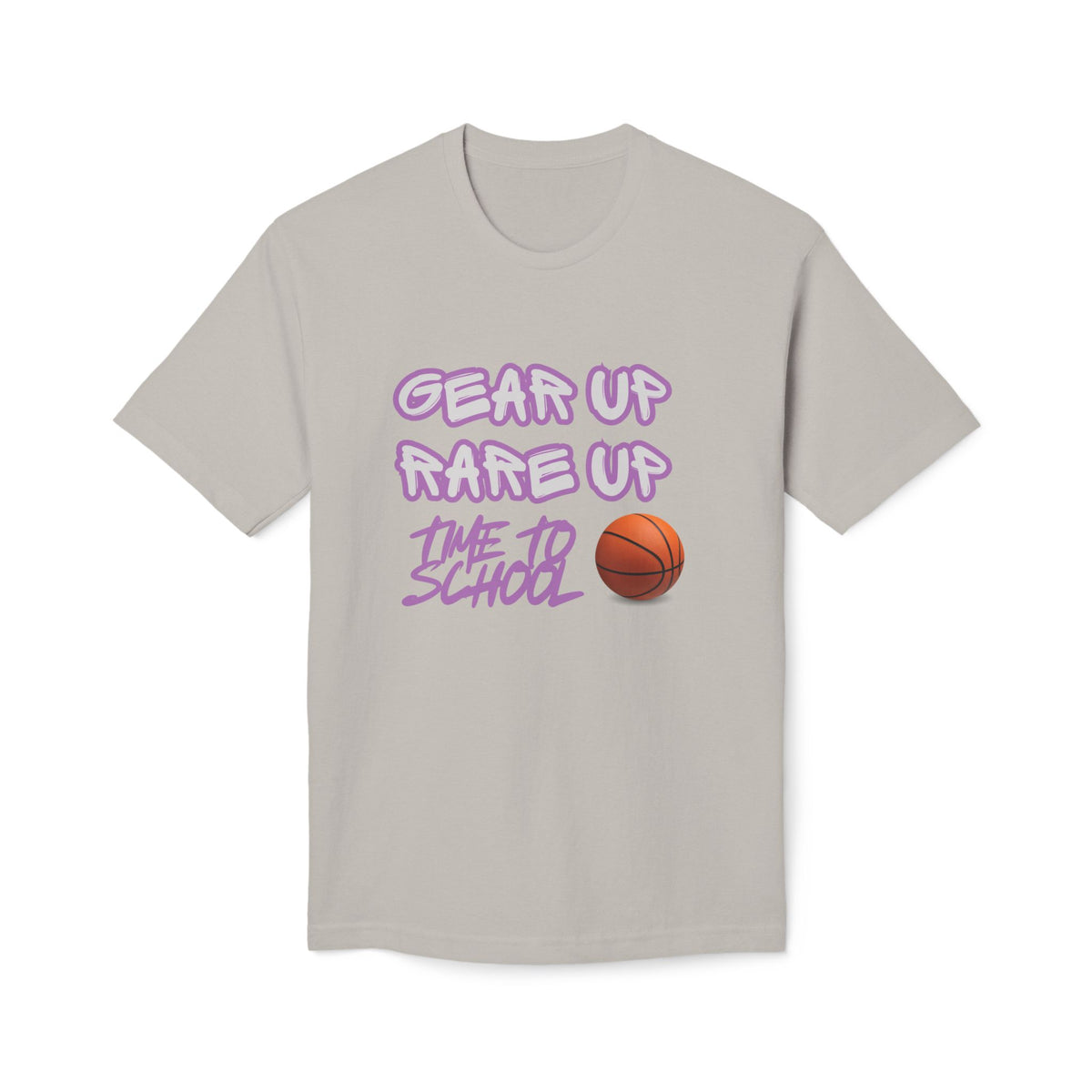 Gear Up, Rare Up | Time to School Basketball T-Shirt