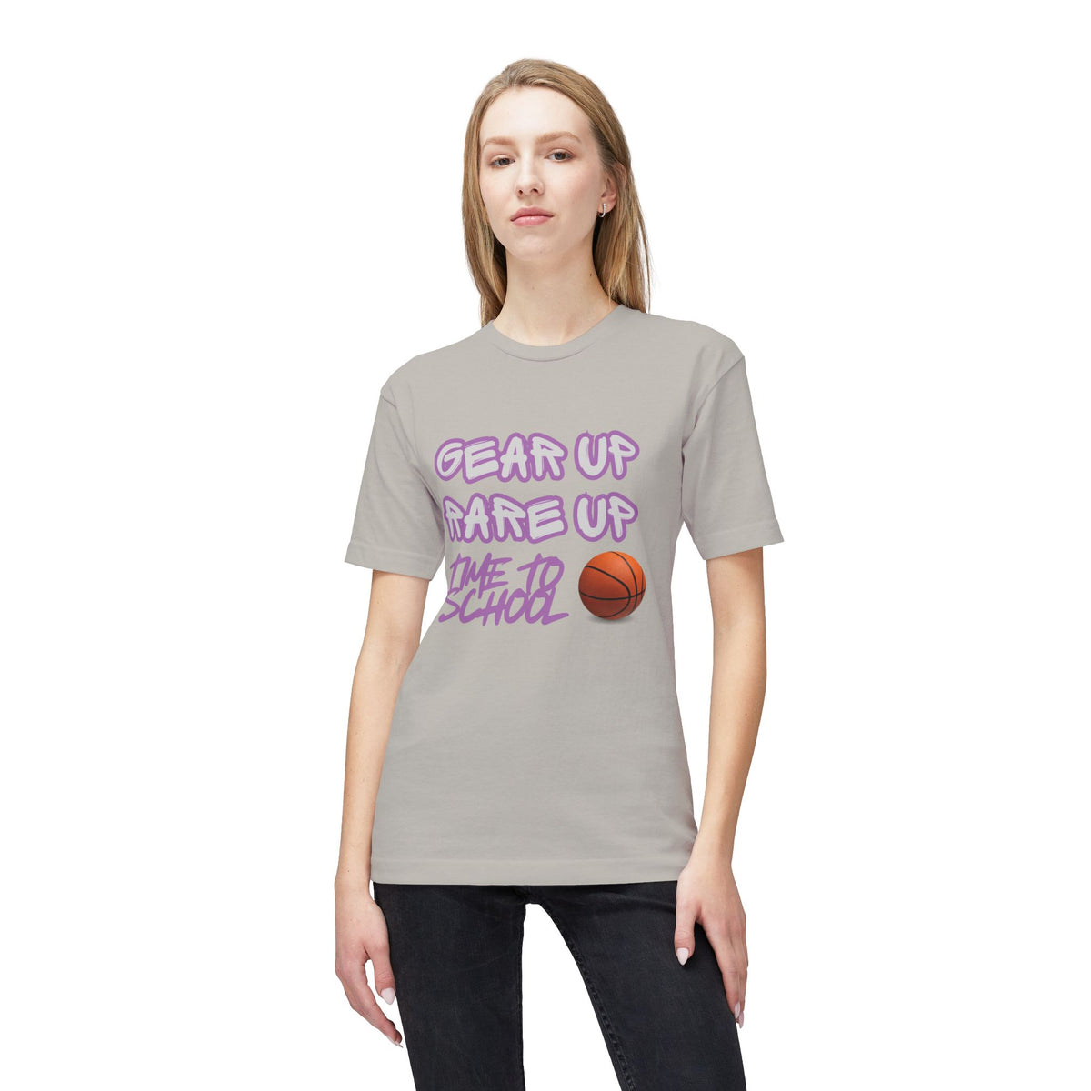 Gear Up, Rare Up | Time to School Basketball T-Shirt