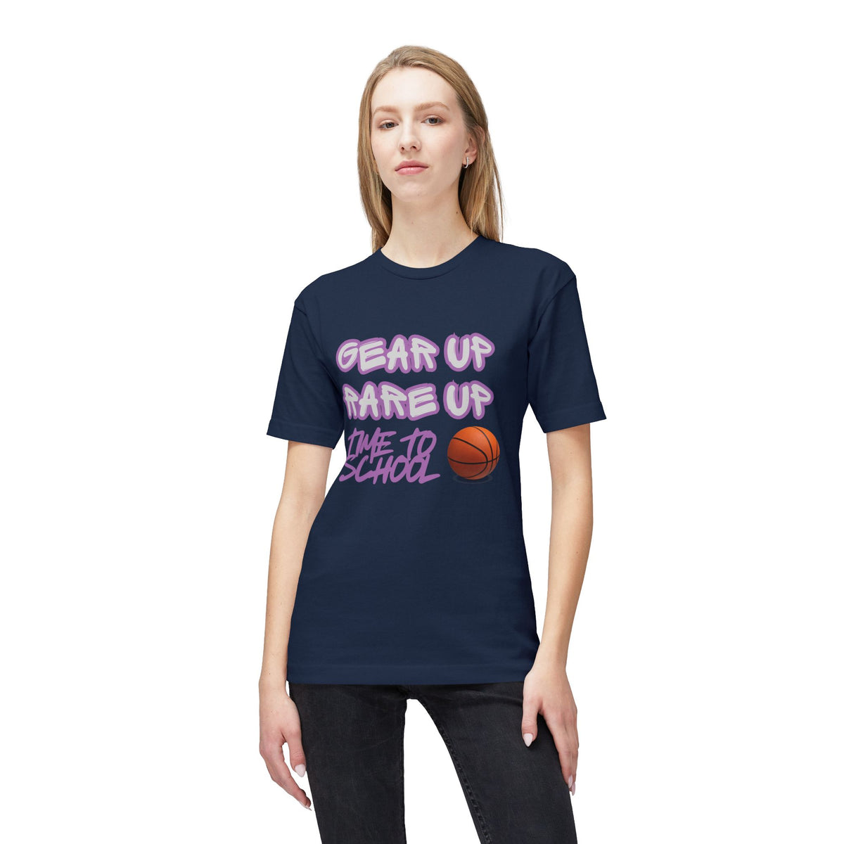 Gear Up, Rare Up | Time to School Basketball T-Shirt