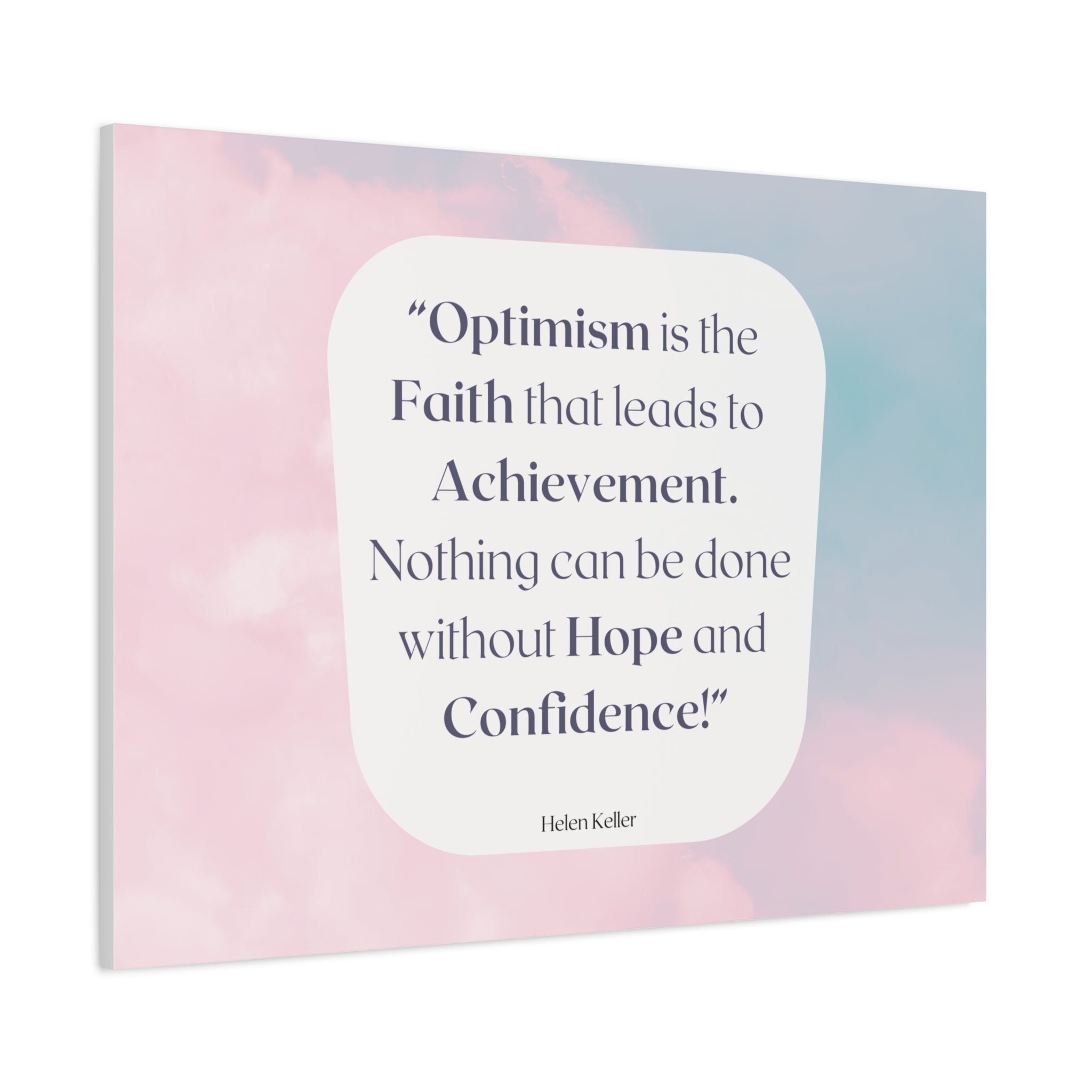 Back to School Motivation Matte Canvas Home, Classroom, Stretched, 1.25"
