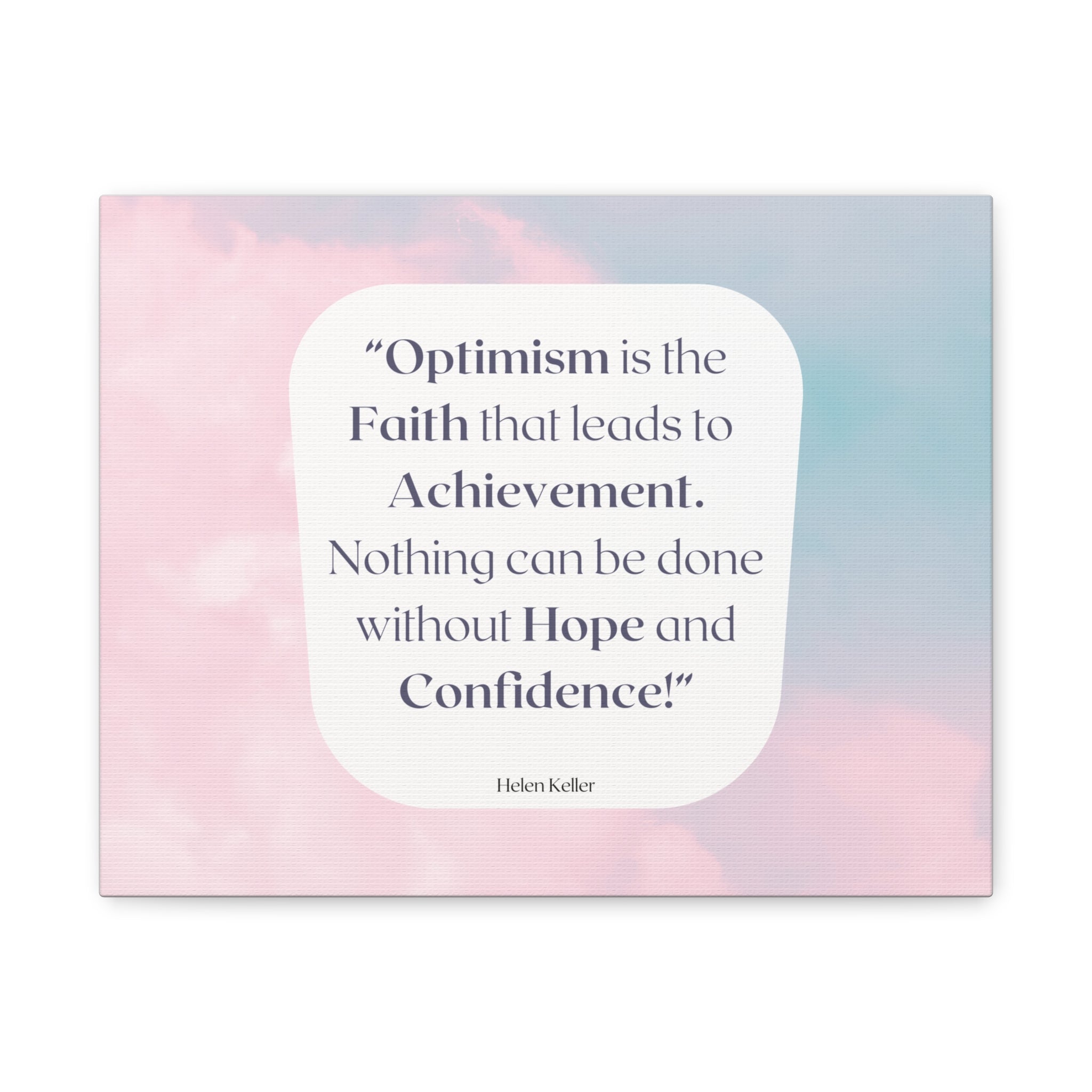 Back to School Motivation Matte Canvas Home, Classroom, Stretched, 1.25"