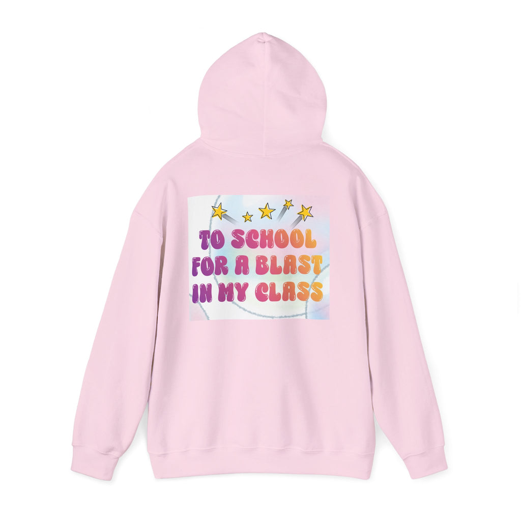 Back to School Hoodie — "I'm Back" Colorful Sweatshirt