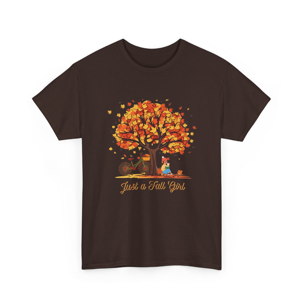 Just a Fall Girl Autumn Graphic T-Shirt
