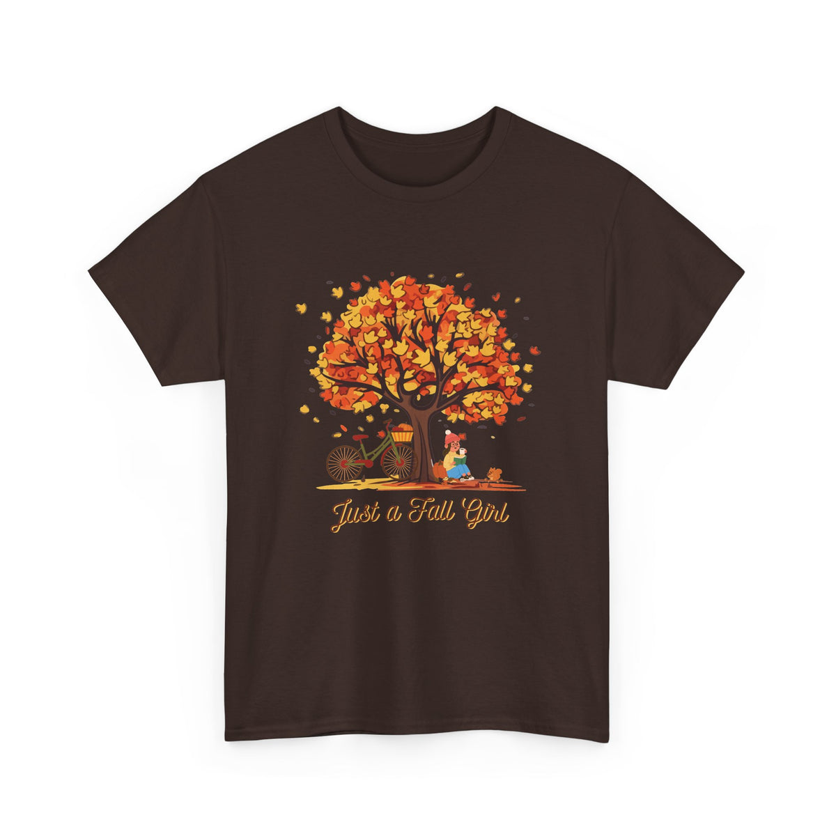 Just a Fall Girl Autumn Graphic T-Shirt