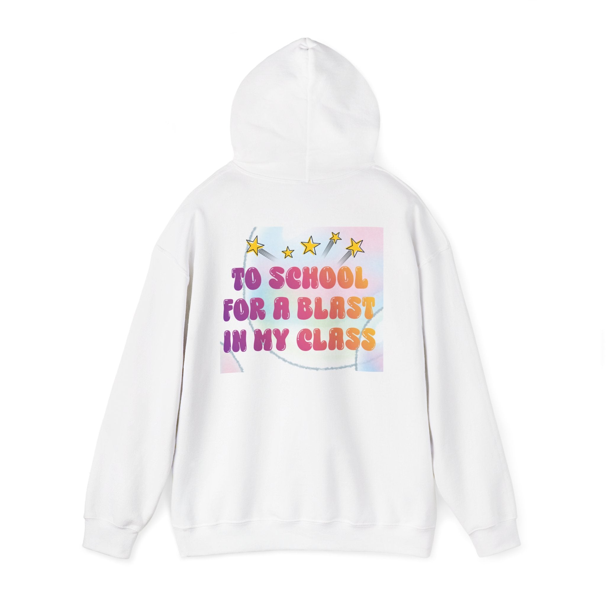 Back to School Hoodie — "I'm Back" Colorful Sweatshirt