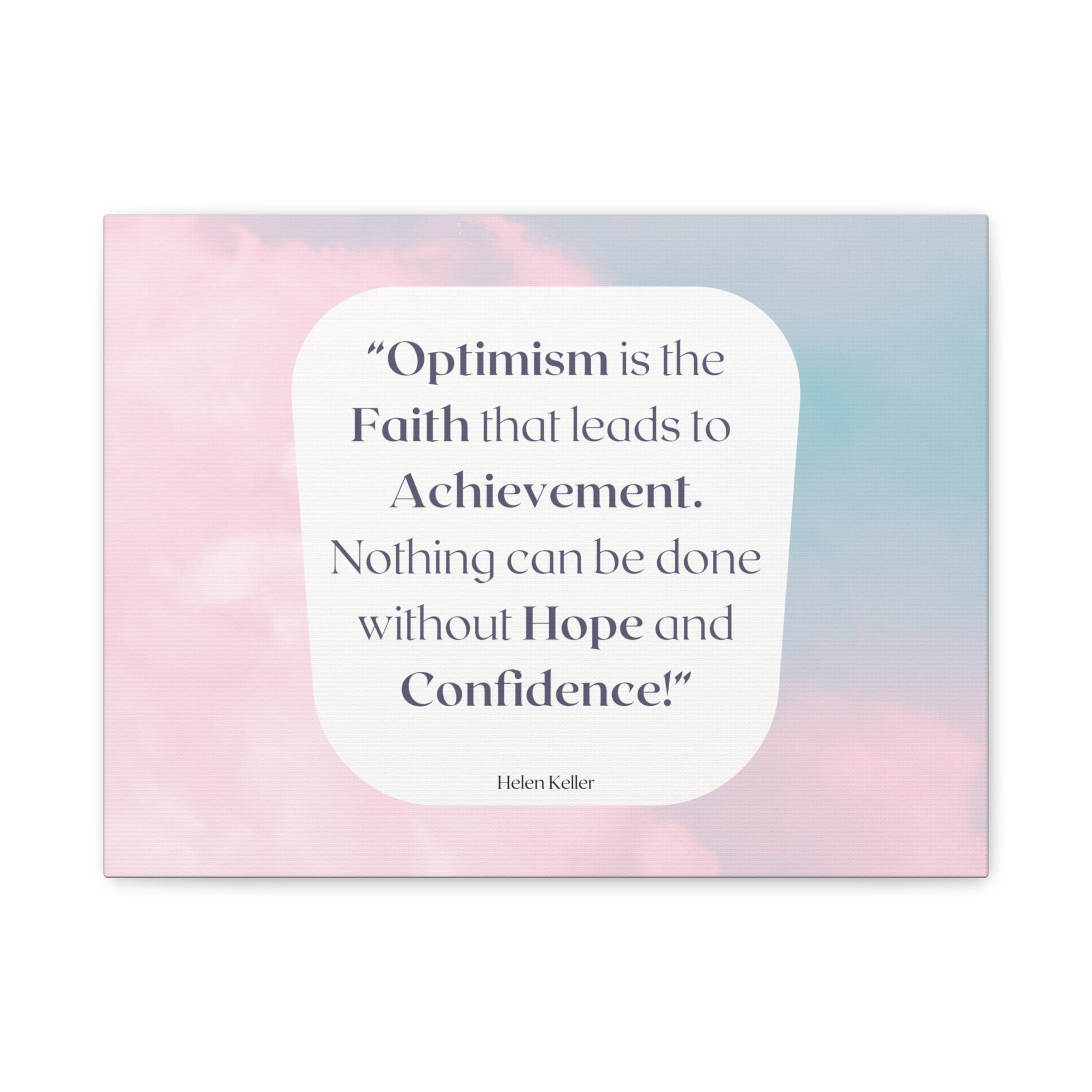 Back to School Motivation Matte Canvas Home, Classroom, Stretched, 1.25"