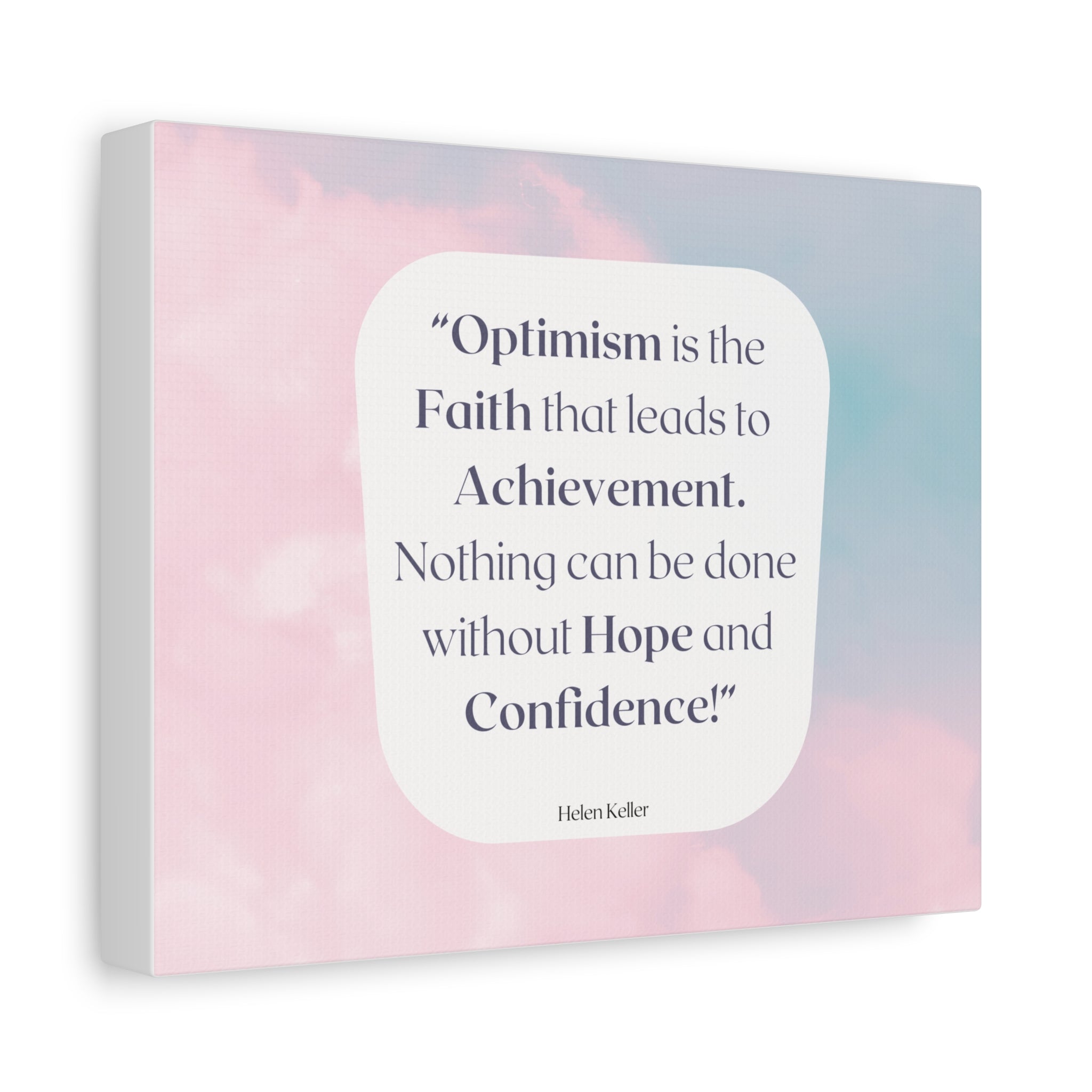 Back to School Motivation Matte Canvas Home, Classroom, Stretched, 1.25"
